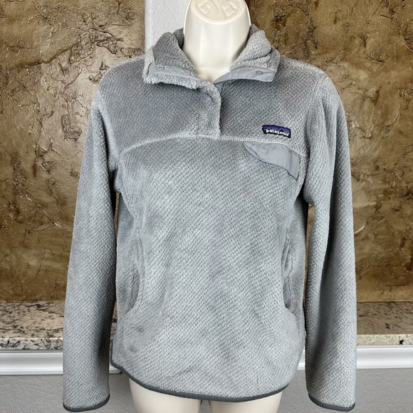 Patagonia Snap-T Fleece Pullover Jacket‎ Gray Women's Size Small S - Picture 1 of 7
